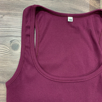 Camiseta sin mangas acanalada para mujer, 95% algodón, 5% licra, transpirable, elástico, cuello cuadrado, corte ajustado, plumas sexis, novedad