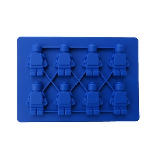 TangChu DIY <b>Silicone</b> Robot Chocolate Mold Ice Tray Handmade Cookies Cake <b>Baking</b> Mold Oven Safe Bulk Pack - Product Image 4