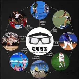 2023 lunettes de sport antidérapantes TR90 avec bande réglable pour les ballons légers