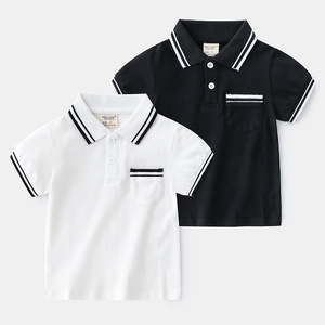 Nouveau T-shirt polo en coton coloré pour enfants de qualité supérieure, imprimé, pour garçon, provenant d'un fournisseur chinois - Product Image 2