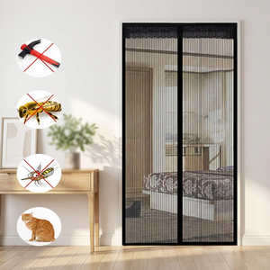 Cierre magnético de cierre automático moderno personalizado, Red de <span class=keywords><strong>puerta</strong></span> mosquitera de malla resistente <span class=keywords><strong>para</strong></span> perros, Patio, porche, <span class=keywords><strong>puerta</strong></span> corredera Invisible - Product Image 1