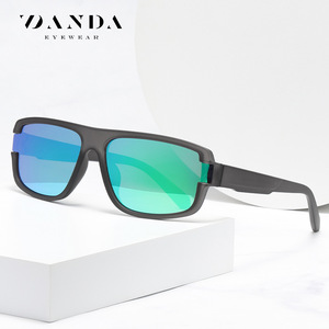 Danda แว่นกันแดดแฟชั่นทรงสี่เหลี่ยมผืนผ้า UV400โพลาไรซ์สำหรับผู้ชาย TR7536ป้องกันแสงสะท้อน - Product Image 2