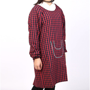 Camisa de Trabajo a Cuadros de Algodón Roja y Negra de Manga Larga para Adultos, Antiincrustante, 100% Algodón - Product Image 3