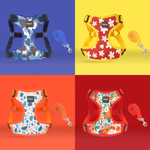 Wholesale <strong>Custom</strong> Made <strong>Dog</strong> Harness Vest Breathable Reflective Small Cat and <strong>Dog</strong> <strong>Leash</strong> Sporty Simple Style with <strong>Print</strong> Rower - Product Image 5