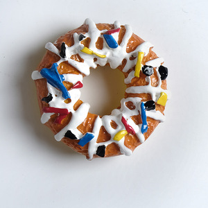 Pegatina de succión magnética decorativa para refrigerador de hamburguesa de pan de Donut de dibujos animados lindo creativo - Product Image 4