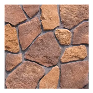Costruire la pietra del muro di mattoni 3D del pannello di pietra della cultura artificiale del rivestimento del muro di mattoni all'aperto
