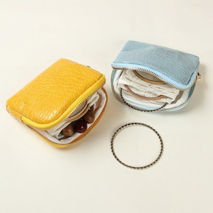 Sacs à bijoux de luxe en cuir PU imperméables avec fermeture éclair métallique pour bagues, boucles d'oreilles, pendentifs et bracelets, idéaux pour les cadeaux promotionnels - Product Image 1