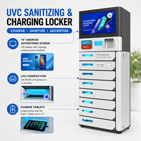 VOX - Armario de Carga y Desinfección UVC de 8 Compartimentos, Carga Rápida PD20W, para iPad de 11 Pulgadas, para Escuelas, Oficinas y Bibliotecas