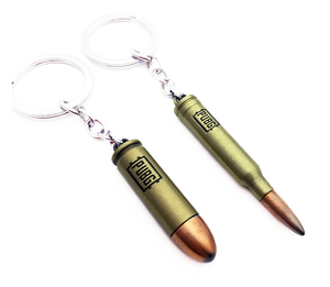 ขายส่งที่กําหนดเองกระสุนพวงกุญแจสําริด 3D ปืนลูกซองกระสุนพวงกุญแจร้อนเกมวิธีการสุดท้ายพวงกุญแจโลหะสําหรับผู้ชาย - Product Image 2