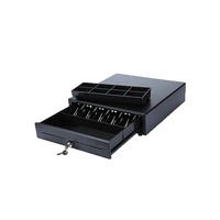 Cajón de Caja Registradora Electrónico Metálico para Supermercados y Restaurantes AonPos, Cajón de Efectivo con Conexión RJ11 para Comercio Minorista