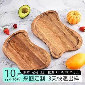 Acacia Wood <b>Serving</b> <b>Tray</b> 30x19.8cm <b>Large</b> Size For Tea Coffee Dessert Platter - Product Image 4