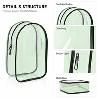 Tas Jinjing Boneka Karakter PVC 13cm dengan Ritsleting, Desain Fashion, Anti Debu & Portabel untuk Penyimpanan Kabel Data