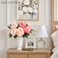 Bouquet de pivoines artificielles en gros, 5 têtes, fleurs de pivoine en soie pour centres de table de mariage et décoration d'intérieur