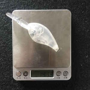 LVDE 10cm 15g unbemalte Kurbel köder Transparent Clear Blank Großer quadratischer Kurbel köder zum Bassa ngeln - Product Image 3