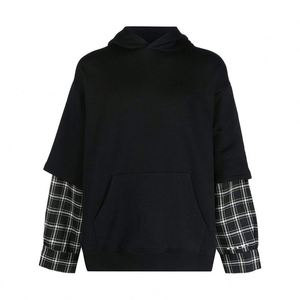 Fabricación de Sudadera con capucha de doble capa Ropa de calle personalizable Pull Over Hoodies Hombres - Product Image 5