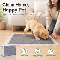 Almohadillas de Entrenamiento para Perros de Carbón de Bambú, Impermeables, Desechables, de Alta Absorbencia, Control de Olores, Suaves para Perros, Gatos y Mascotas Pequeñas