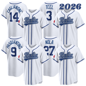 Camiseta de Béisbol 2025 Serie Mundial para Hombre, Número 27, Vladimir Guerrero Jr., Bichette 4, George Springer, Cosida, Transpirable, 100% Poliéster - Product Image 1