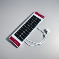 Panneau de charge solaire en plastique moderne 1.3W pour stores enrouleurs intelligents modèle rideau moteur stores vénitiens matière moteur stores à rouleaux