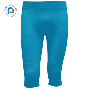 Maillot d'entraînement en gros pur ensembles d'uniformes de pratique équipe nrl personnalisé hommes jeunesse sublimation vierge Football américain pantalons coussinets