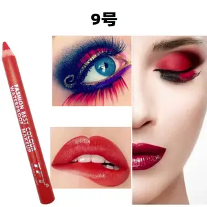 Eye Shadow Pen Soft Pencil Fashion Makeup Tool Lipliner Waterproof Cos Vampire Aunt Deep Red Lipstick Lipstick
