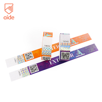 Bracelets en papier personnalisés avec estampage à chaud, résistants à l'eau, pour événements, bracelets Tyvek pour fêtes, bracelets Tyvek pour événements