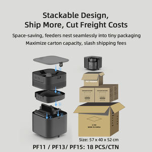 투야 비디오 와이파이 앱 제어 강아지 디스펜서 자동 스마트 원격 4L 애완동물 사료 그릇 카메라 포함 자동 고양이 급식기 - Product Image 2