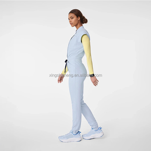 Divisa Medica Ecologica Traspirante, Tuta Personalizzabile con Logo, Uniforme da Infermiera Monopezzo <span class=keywords><strong>per</strong></span> Donne, Abbigliamento Ospedaliero - Product Image 2