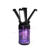 Lampe LED portable pour éclairage extérieur, non toxique, anti-moustiques, étanche, avec batterie intégrée, pliable, avec crochet de suspension