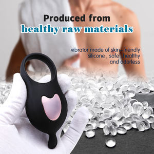 Penisring mit 10 Vibrationsmodi, Ringvibratoren mit Hodenvibration für /Perineum/Hodenstimulation, dehnbarer <span class=keywords><strong>Ring</strong></span> - Product Image 2