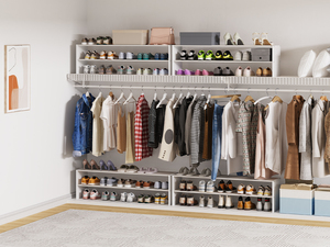 Wholesale Stackable 31-Inch Extra-Wide 2-Tier Non-Folding Wooden Box <b>Storage</b> Rack OEM/ODM Custom Multifunction <b>Kitchen</b> - Product Image 3