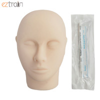 Cabeza de Maniquí de Silicona para Práctica de Inyecciones Faciales, Maquillaje Permanente, Entrenamiento de Maquillaje, Simulación Realista de Hueso, Uso Médico