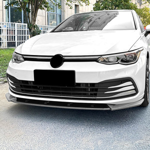 Amp-Z Front Splitter And <b>Corner</b> <b>Protector</b> For Volkswagen Golf Mk8 2020-24 Standard Pro Carbon Fiber Texture Matte Finish - Product Image 1