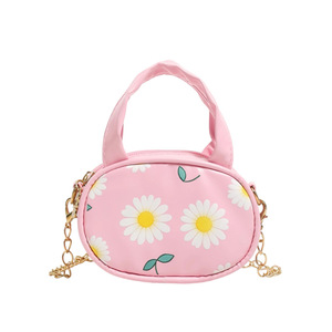 Sacs en PU pour enfants, mini sacs à <span class=keywords><strong>main</strong></span> pour enfants, motif de fleurs, sacs à bandoulière mignons pour filles - Product Image 5