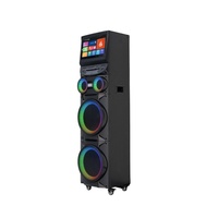 Latest DJ Double 12inch Speaker Big TWS Big Power Woofer Speaker With MIC Input KTV Outdoor Karaoke Performance Speaker