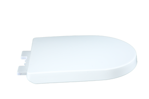 Siège de toilette blanc élégant en forme de D avec fermeture amortie et charnières à dégagement rapide pour un nettoyage facile et une entretien de la salle de bain simplifié - Product Image 5