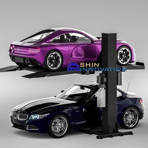 ลิฟท์จอดรถไฮดรอลิกแบบเสาเดียว สองชั้น ดีไซน์ 1 เสา สำหรับโรงรถที่บ้าน ยกซ้อนรถยนต์ รับน้ำหนัก 2 ตัน ยกสูง 1800 มม. - Product Image 6