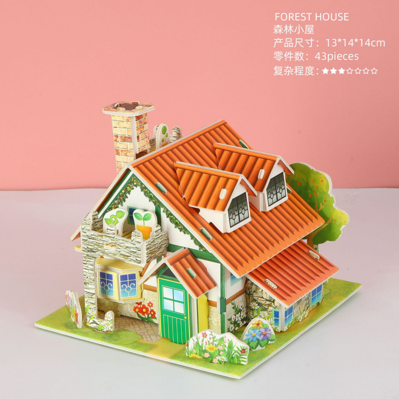 Cottage in the foam forest