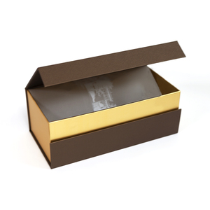 Coffret Cadeau Personnalisé Marron & Doré pour Bouteille Unique – Emballage Premium en Gros pour <span class=keywords><strong>Baijiu</strong></span> et Spiritueux <span class=keywords><strong>Chinois</strong></span> - Product Image 4