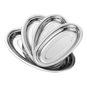 Grand Plateau de Service Ovale en Acier Inoxydable pour Poisson 45CM/50CM/56CM/62CM, Plats, Plateau à Œufs, <span class=keywords><strong>Alimentaire</strong></span>, Doré, Très Grand, Résiste à la Déformation - Product Image 4