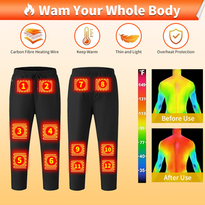 Có Thể Sạc Lại Nước Nóng Quần Cho Nam Giới Phụ Nữ Mùa Đông Ngoài Trời Điện Nước Nóng Quần Cho Trượt Tuyết, Đi Xe Đạp Và Săn Bắn - Product Image 2