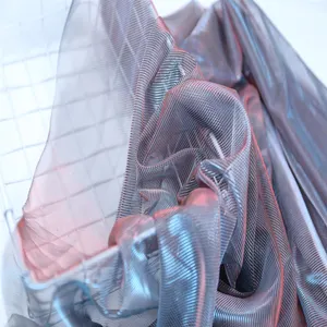 two tone moonlight glitter mesh fabric soft net fabric for dresses