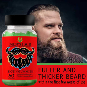Custom Label Vitamins Biotin Supplement Man's Hair Beard Growth Gummies for Bread Care Biotin Gummy Formulated for Men - Product Image 4