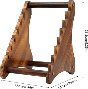 Pratico Set di coltelli da uomo regalo in legno <span class=keywords><strong>porta</strong></span> coltelli da <span class=keywords><strong>tasca</strong></span> in legno a lama fissa <span class=keywords><strong>porta</strong></span> espositore - Product Image 5