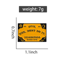 Vintage Ouija Board Broche Halloween Magique Gothique Sac À Dos Badge Costume Accessoires Cadeau Bijoux