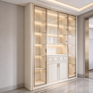 Mueble Zapatero Moderno para Entrada con Puerta de Cristal, Organizador de Almacenamiento para Pasillo, Mueble Minimalista para Apartamento o Villa - Product Image 3