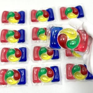 Hypoallergenic nenhuma cápsula descartável portátil amigável das vagens da roupa do fósforo Eco cápsulas do detergente do poder da limpeza eficiente - Product Image 2