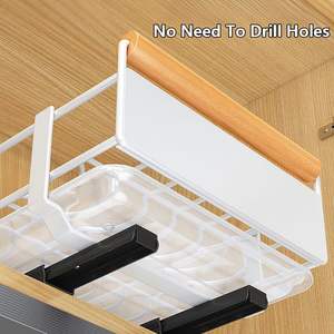 منظم خزانة مطبخ معدني شديد التحمل أدراج منزلقة لتخزين الأطباق والأواني معبأة في صندوق - Product Image 4