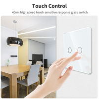 Interrupteur mural intelligent Bingoelec 1/2/3/4 voies, télécommande sans fil, compatible Tuya Smart Home, Wi-Fi, tactile