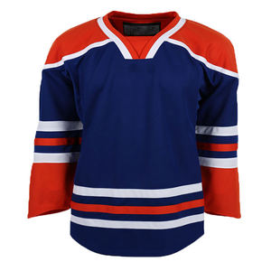 เสื้อกีฬาฮอกกี้ผ้าโพลีเอสเตอร์แบบไม่มีลาย - Product Image 3