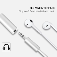 Typ-C zu 3,5mm Kopfhörer-Audioadapter-Kabel PVC Aux-Audio-Dongle-Kabel für iPhone Huawei